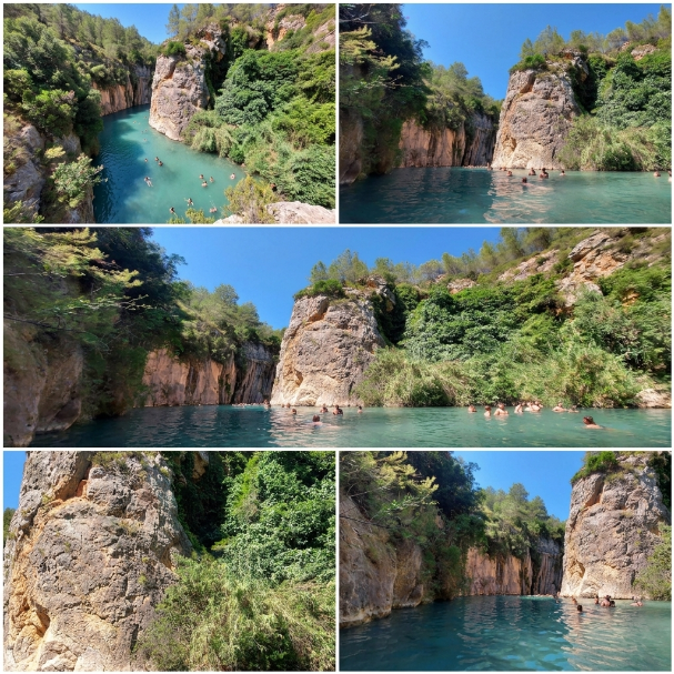Montanejos canyon and turquoise river